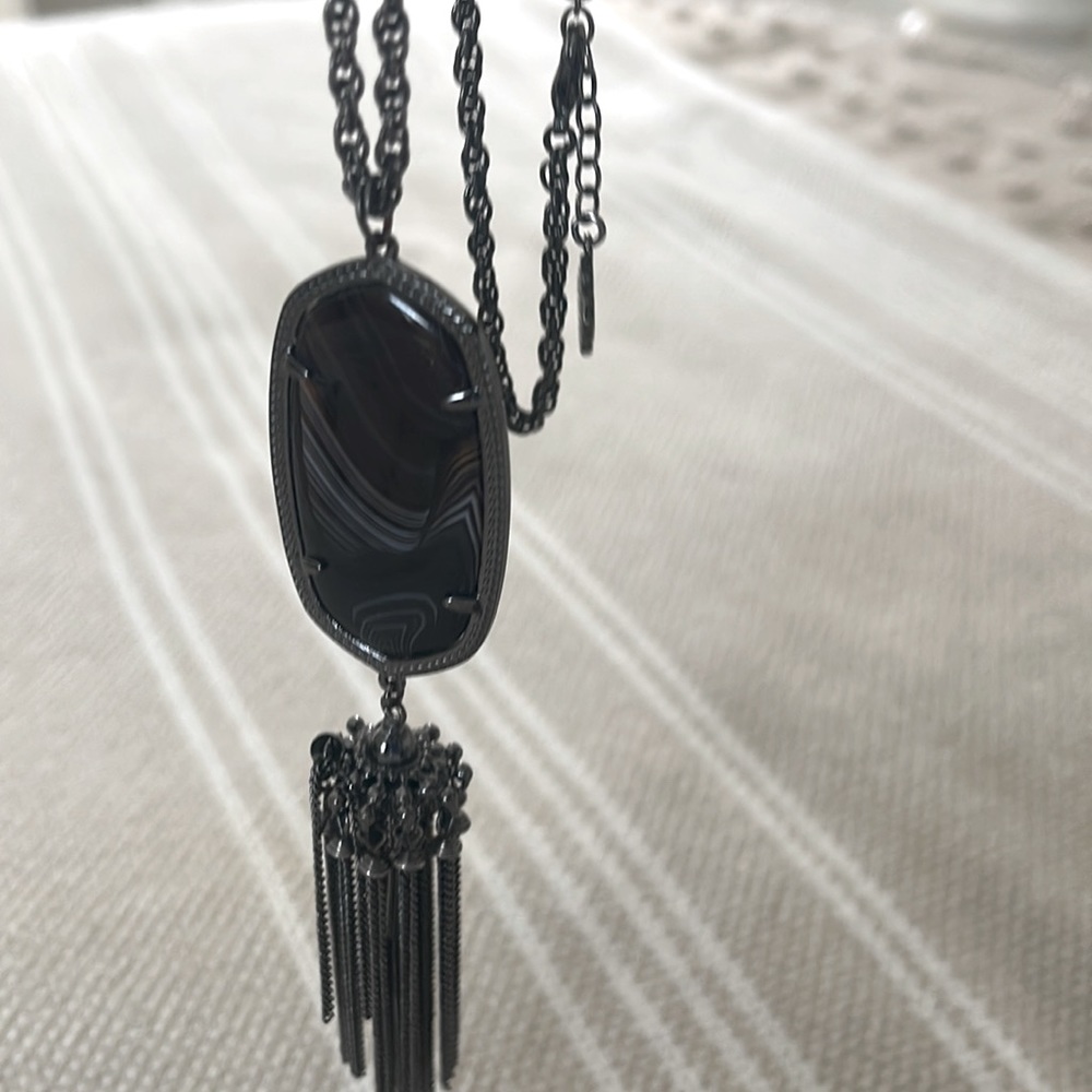 Kendra Scott Black Long Necklace